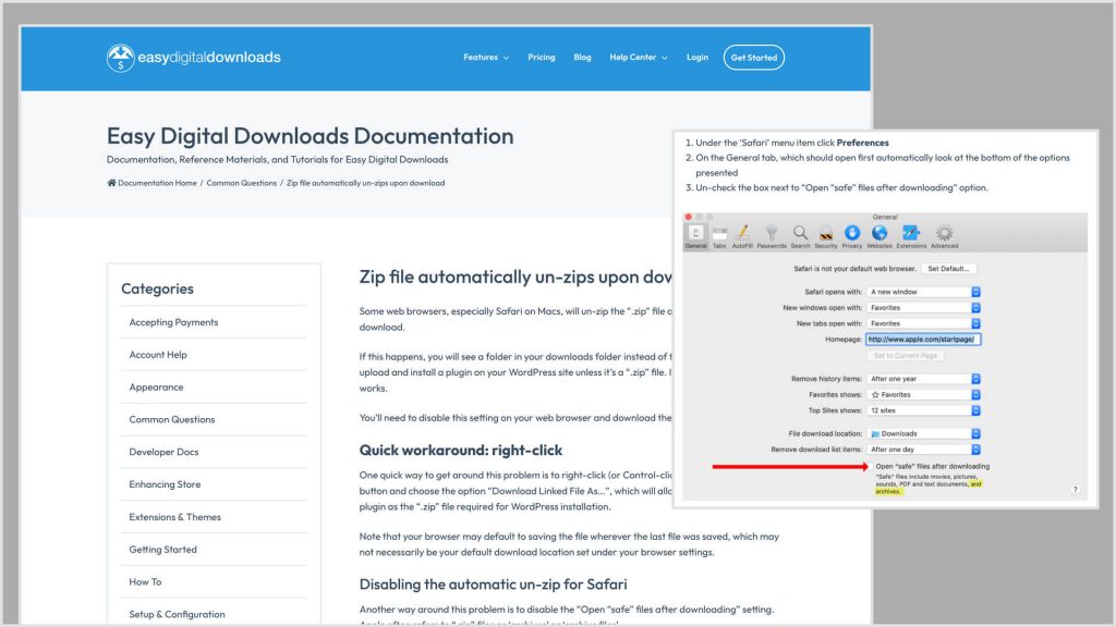 Screenshots: EDD Documentation 2