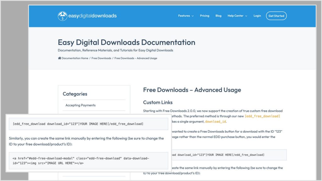 Screenshots: EDD Documentation 3